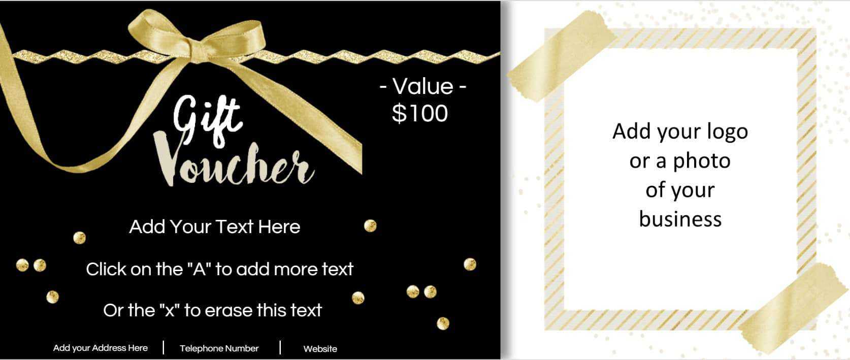 Birthday Coupons Inside Custom Gift Certificate Template