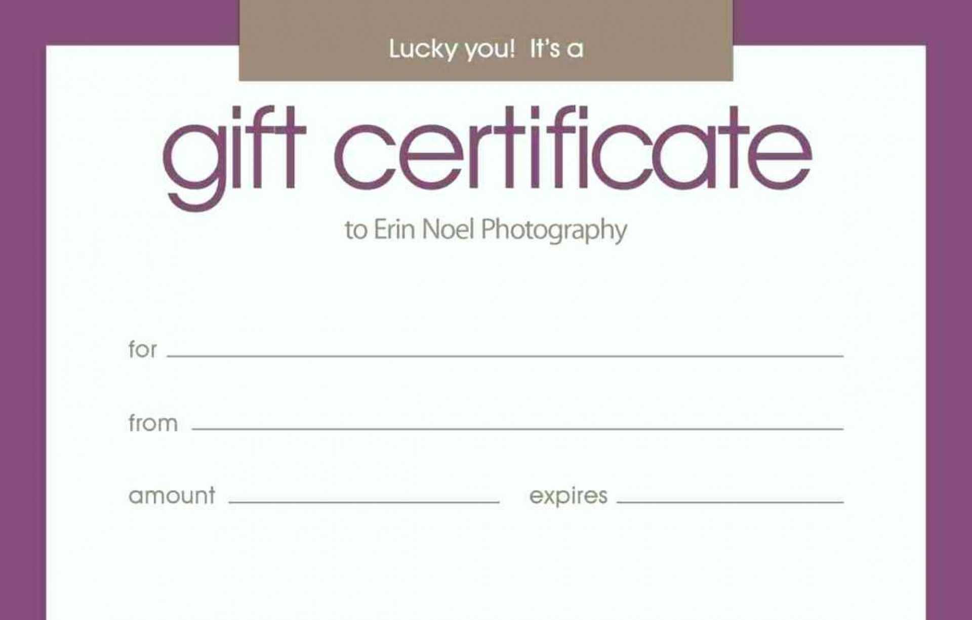 Birthday Gift Certificate Template Free Online Within Massage Gift Certificate Template Free Printable