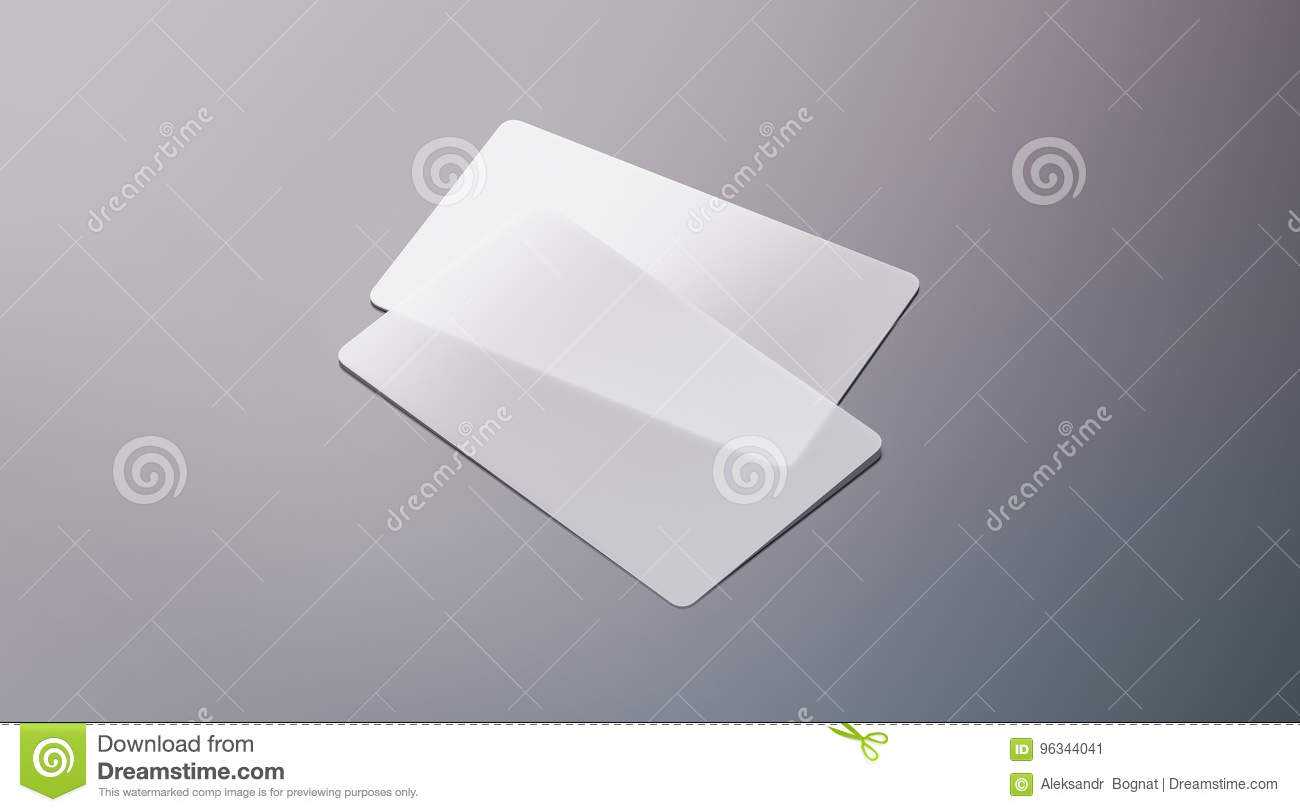 Blank Plastic Transparent Business Cards Mock Up Stock Image Throughout Transparent Business Cards Template