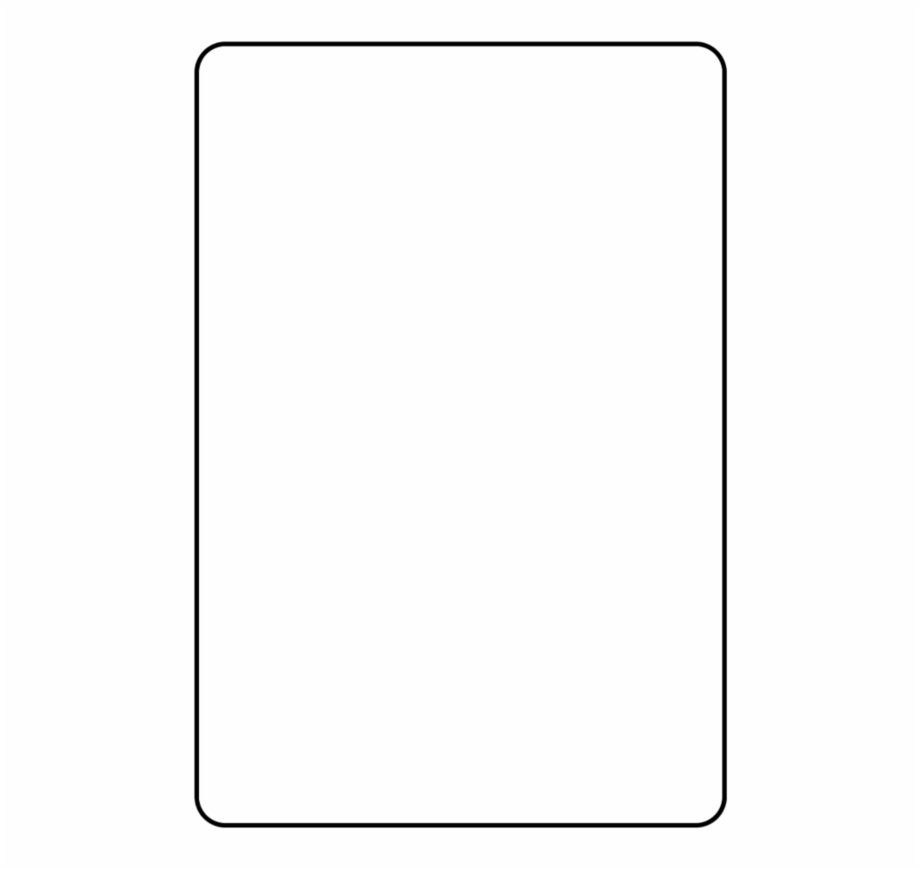 Blank Playing Card Template Parallel - Clip Art Library pertaining to Blank Playing Card Template