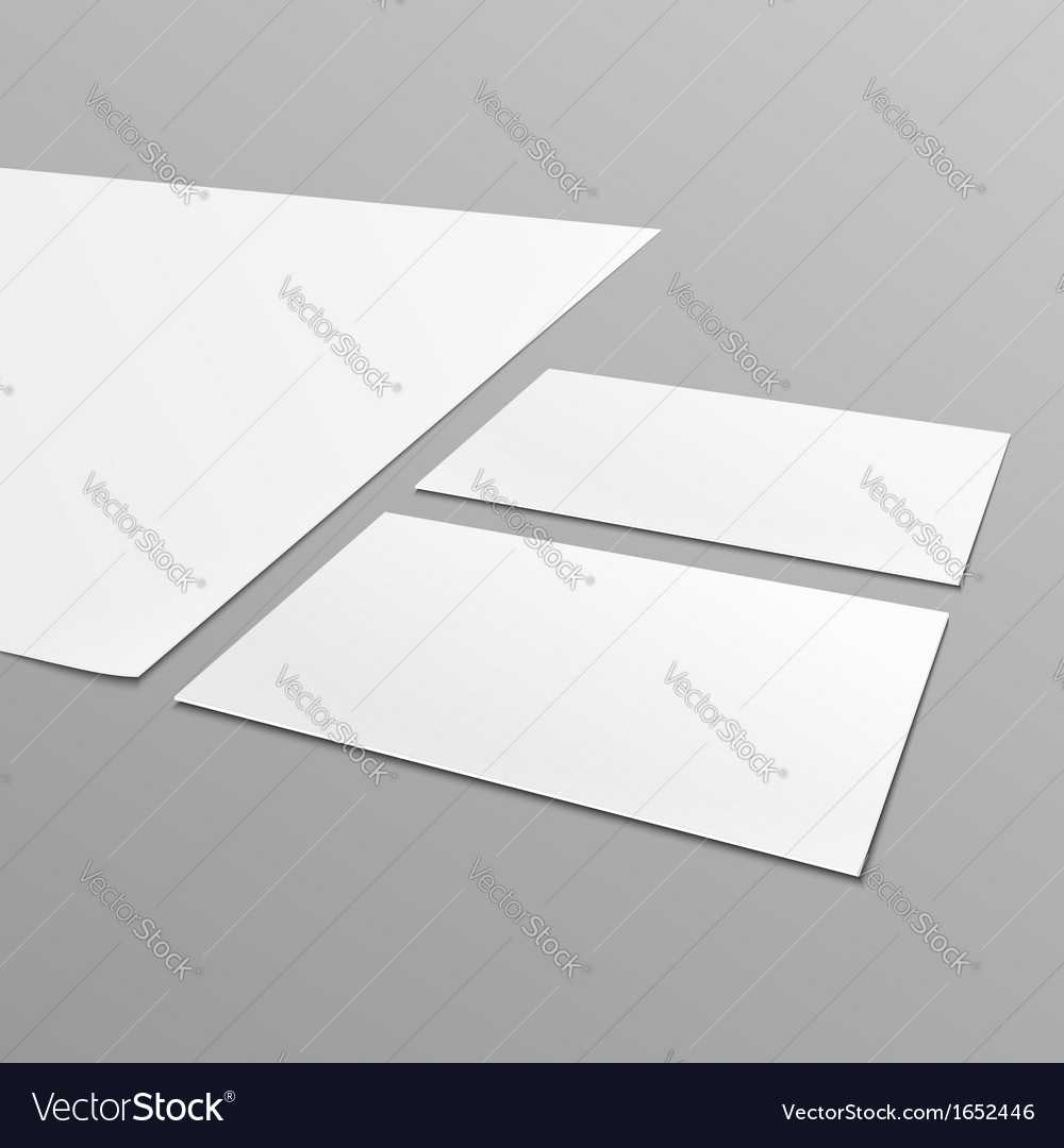 Blank Stationery Layout A4 Paper Business Card In Blank Business Card Template Download