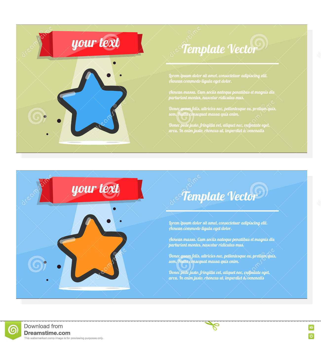 Booklet Vector, Flyer Set With Image Of A Star. Template Inside Star Award Certificate Template
