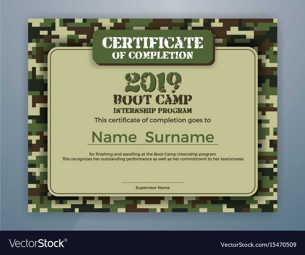 Boot Camp Internship Program Certificate Template intended for Boot Camp Certificate Template