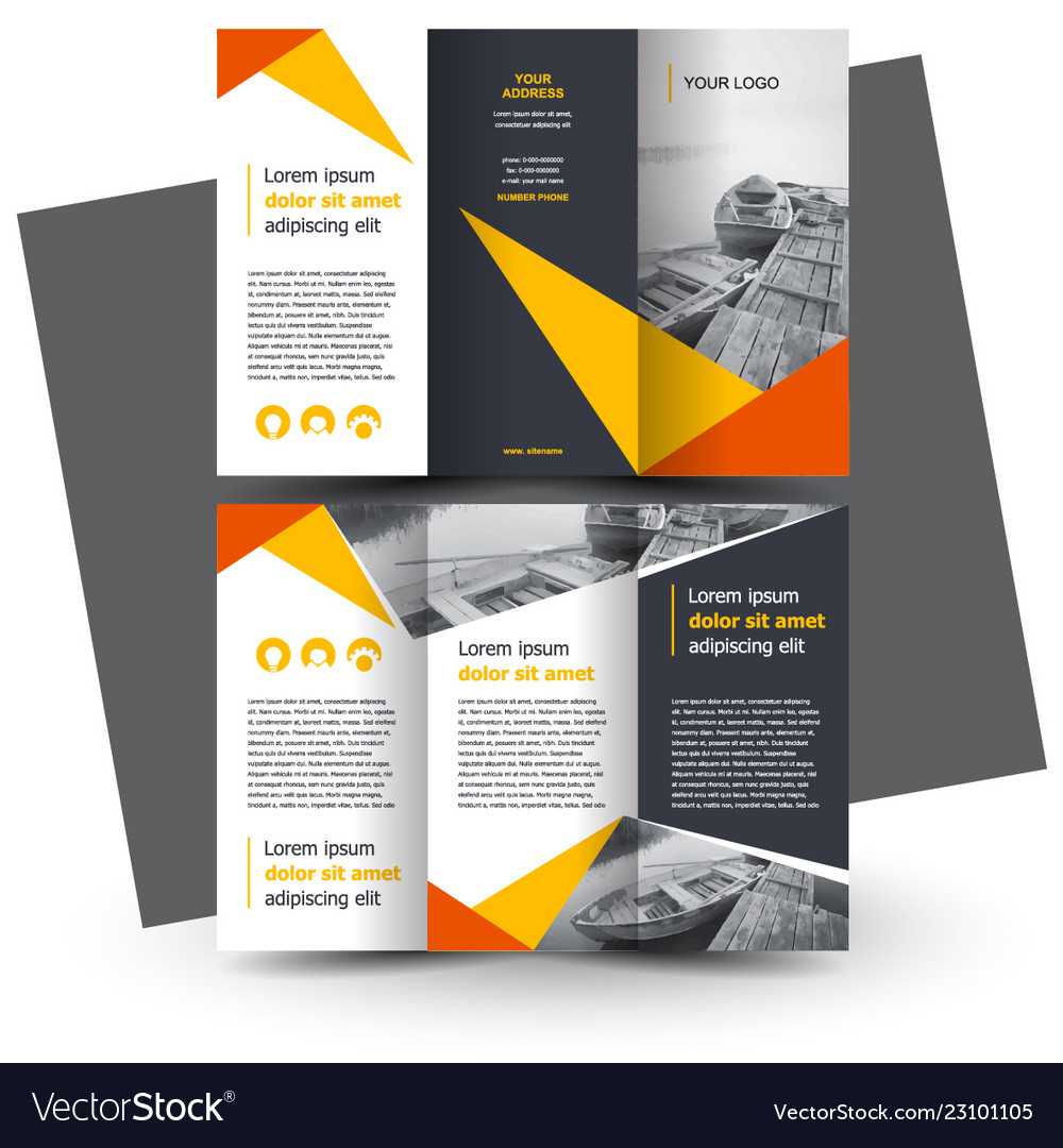 Brochure Design Template Creative Tri Fold Pertaining To Adobe Illustrator Tri Fold Brochure Template