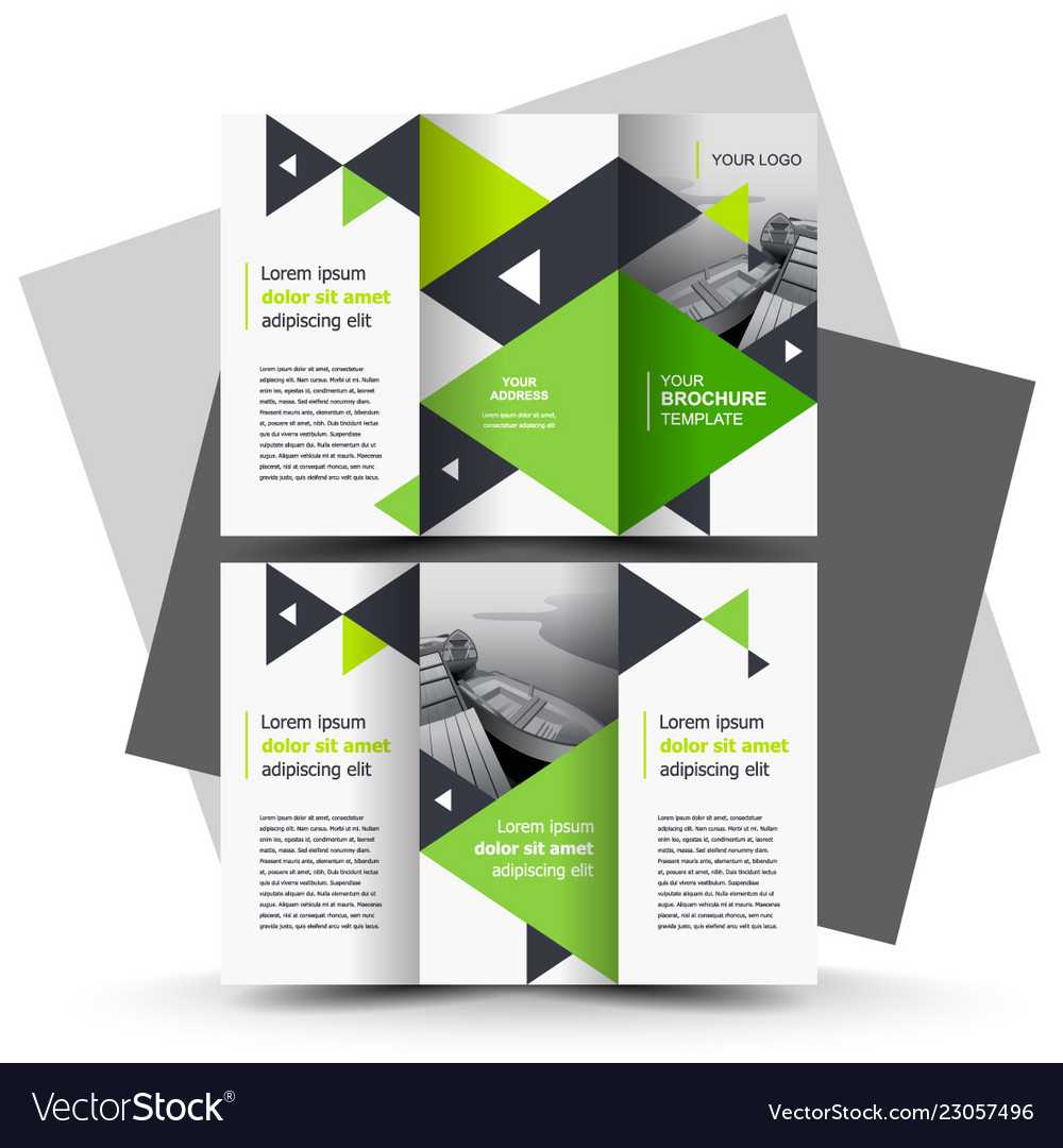 Brochure Design Template Tri Fold Green Intended For Creative Brochure Templates Free Download