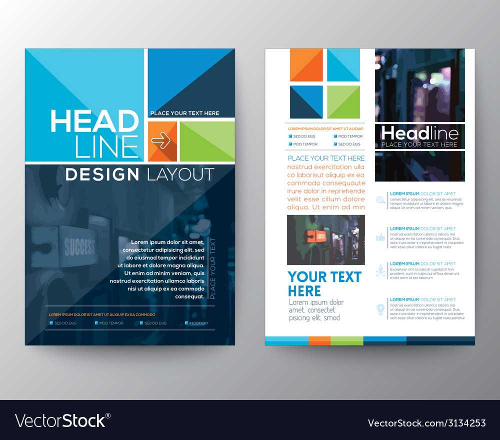 Brochure Flyer Design Layout Template In A4 Size Intended For E Brochure Design Templates