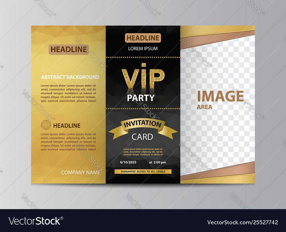 Brochure Template Invitation For Vip Party With Regard To Membership Brochure Template