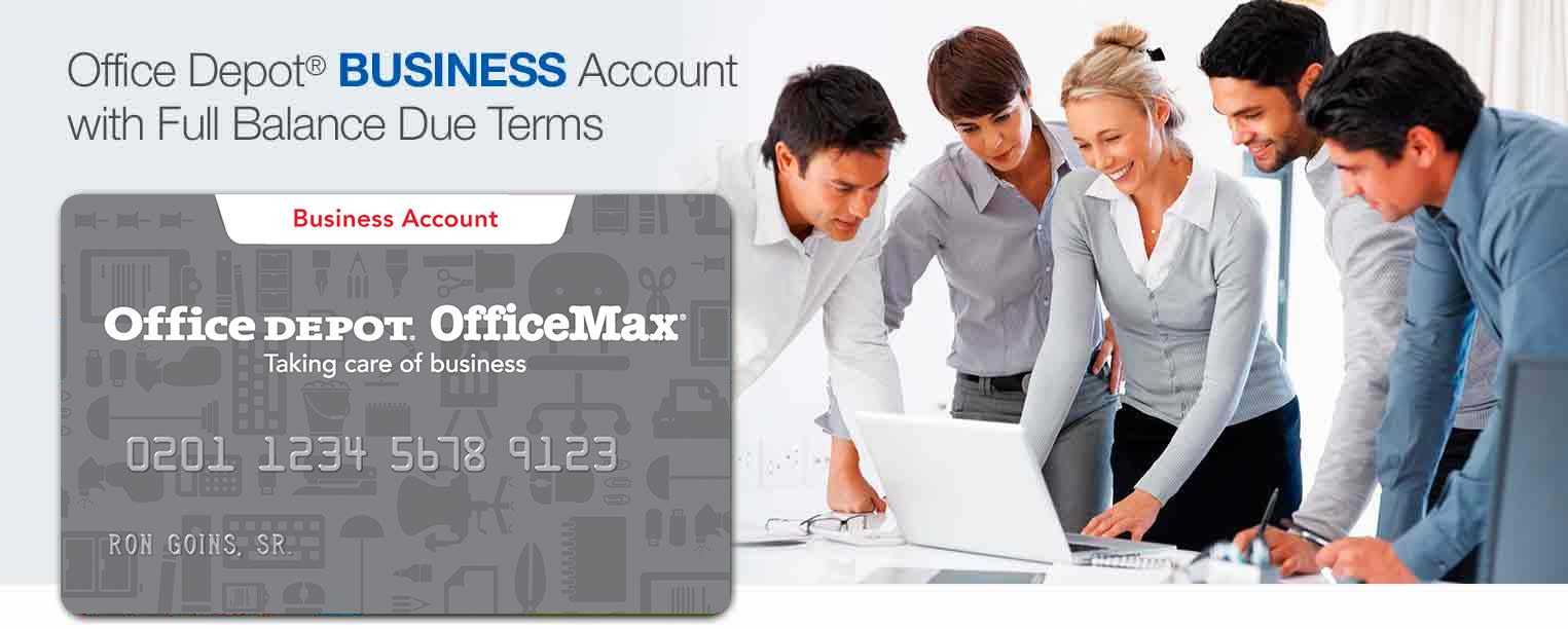 Business Account Full Balance Due Terms Regarding Office Depot Business Card Template
