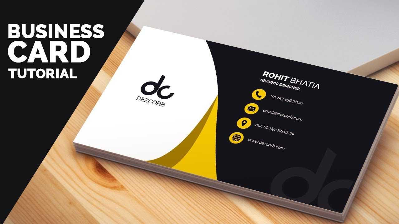 Business Card Design In Photoshop Cs6 Tutorial | Learn Photoshop Front Regarding Business Card Template Photoshop Cs6