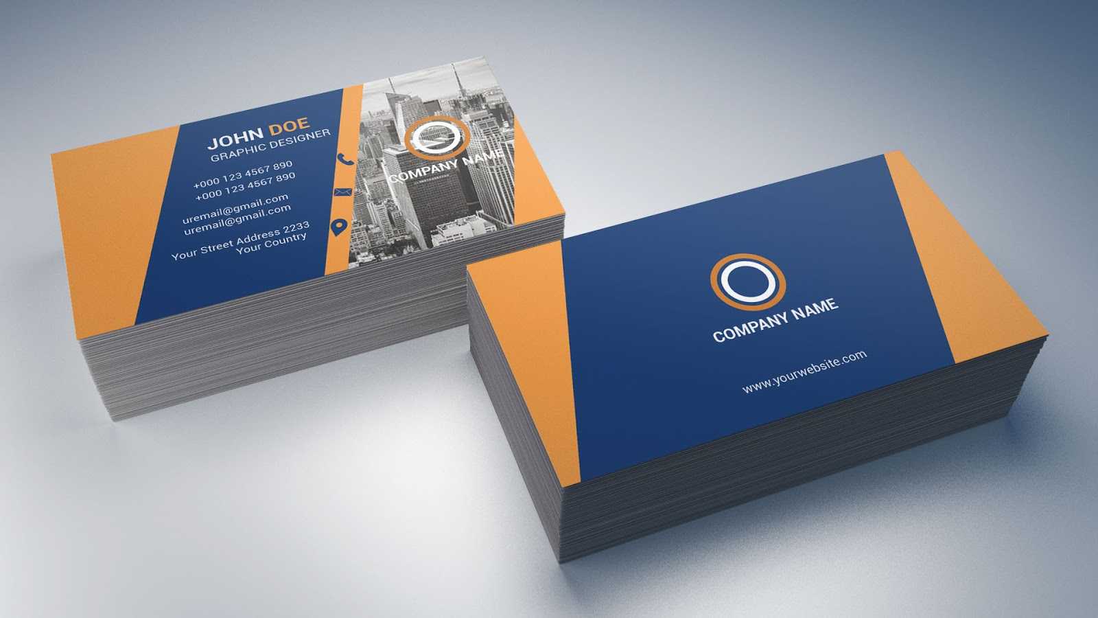 Business Card Template Free Download | Download Business With Name Card Template Psd Free Download