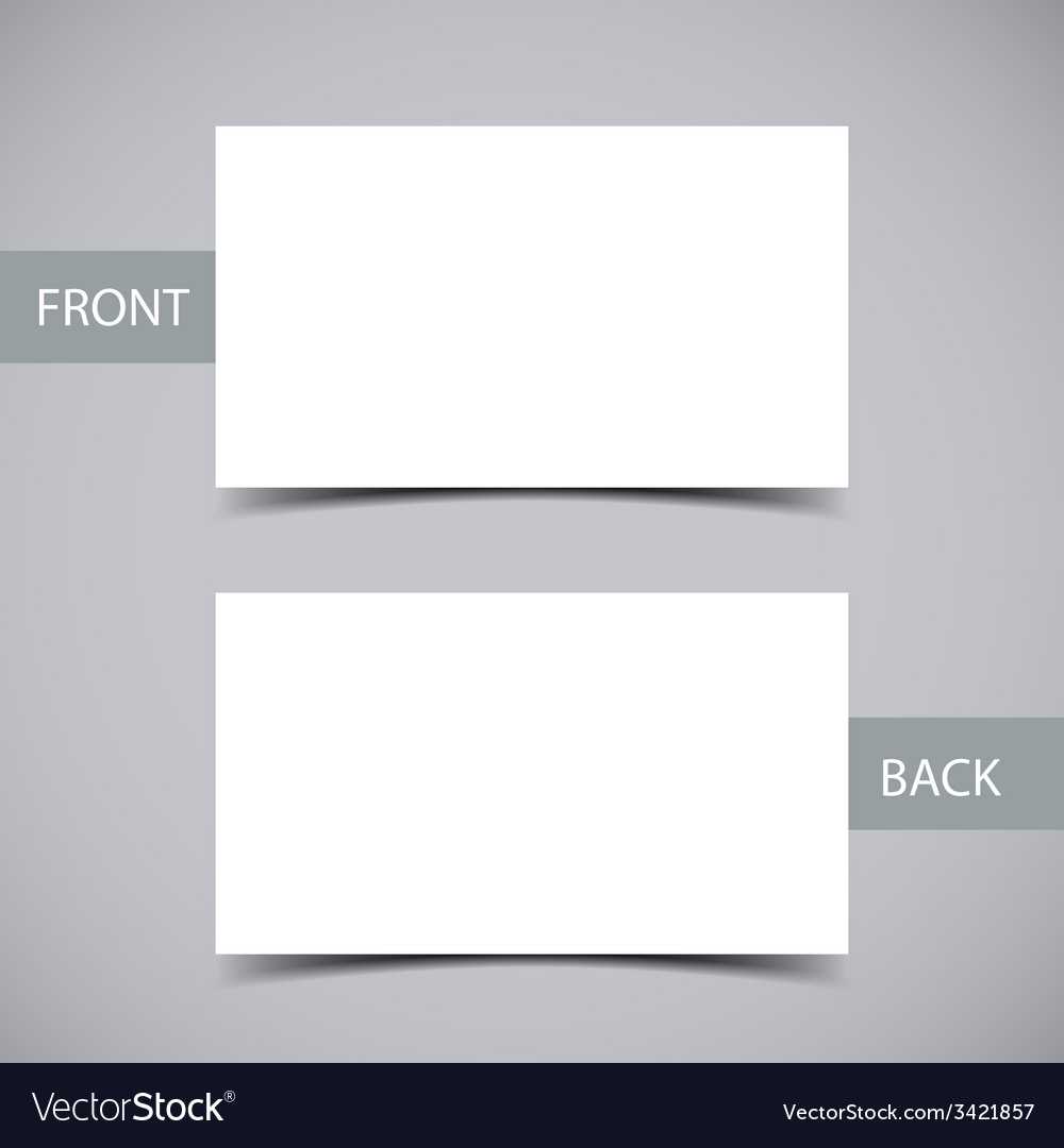 Business Card Template Throughout Plain Business Card Template