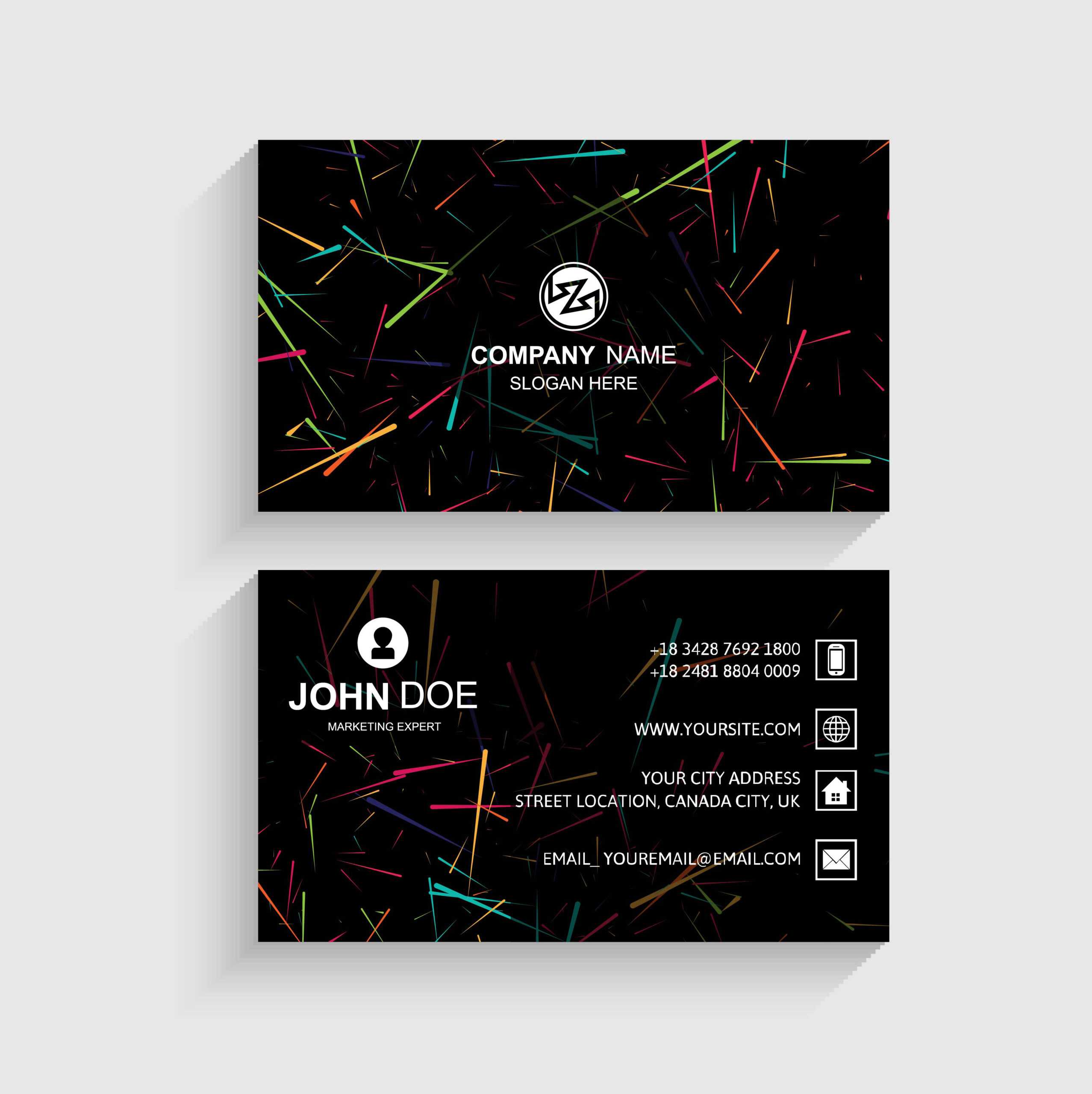 Business Card Templates Free Vector Art – (76,525 Free Pertaining To Business Card Maker Template