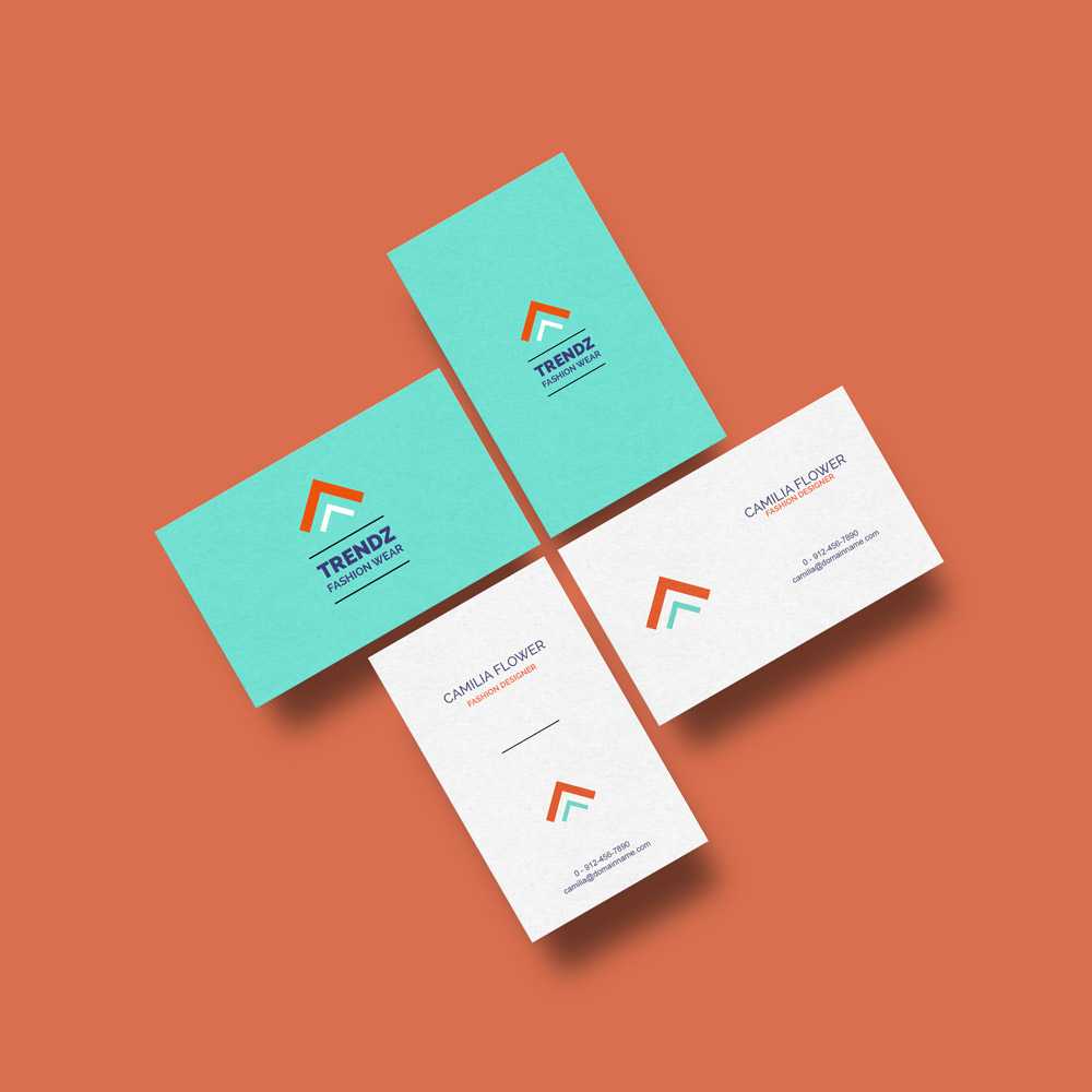 Business Cards Mockup Free Template Inside Business Card Template Powerpoint Free