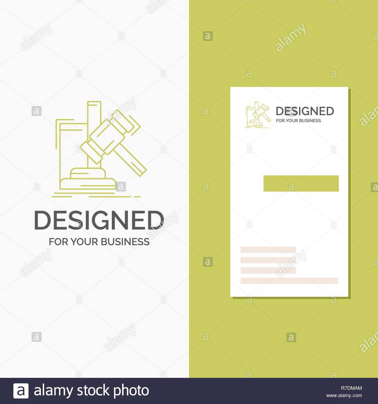 Business Logo For Auction, Gavel, Hammer, Judgement, Law Pertaining To Auction Bid Cards Template