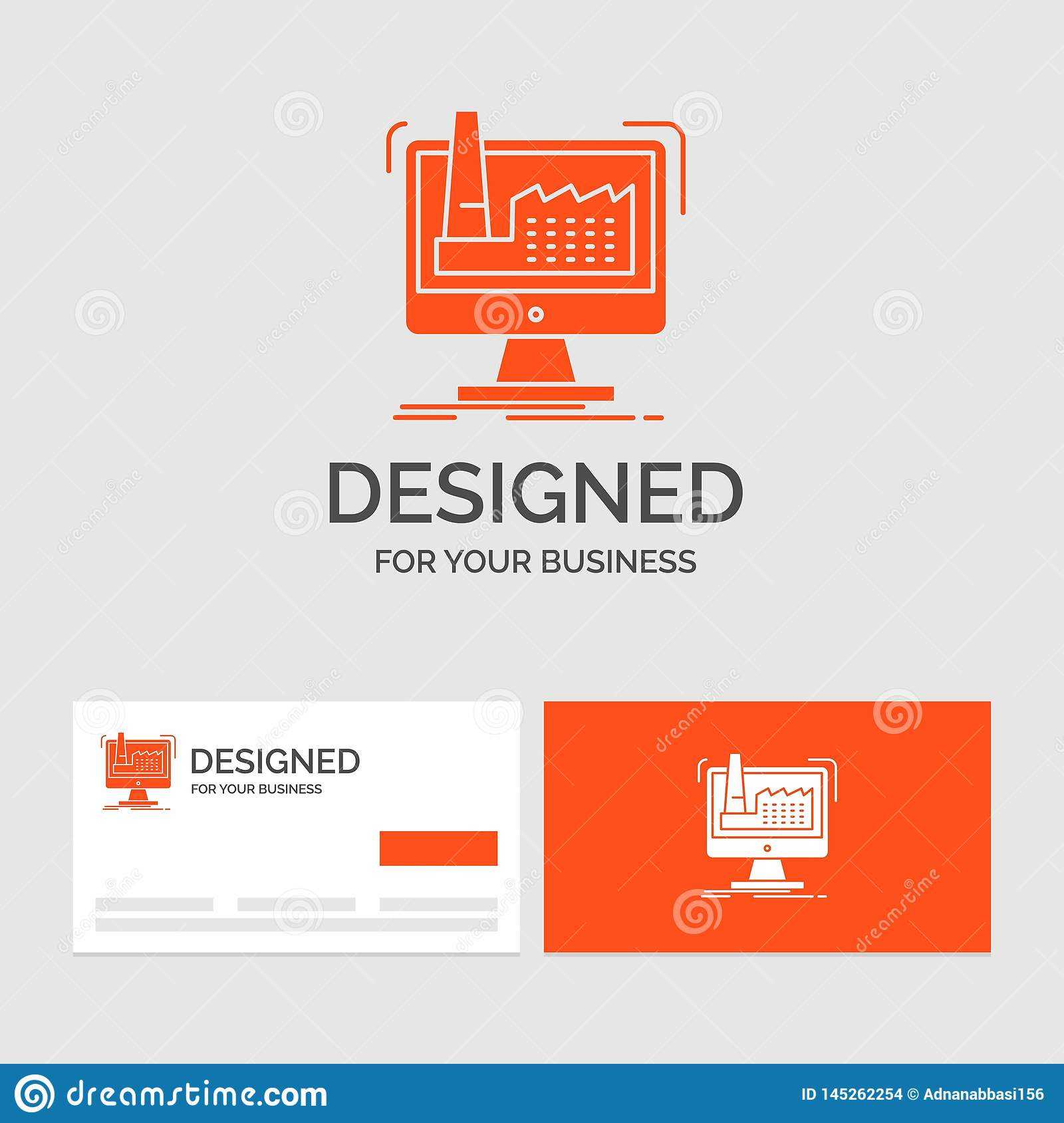 Business Logo Template For Digital, Factory, Manufacturing Intended For Product Line Card Template Word