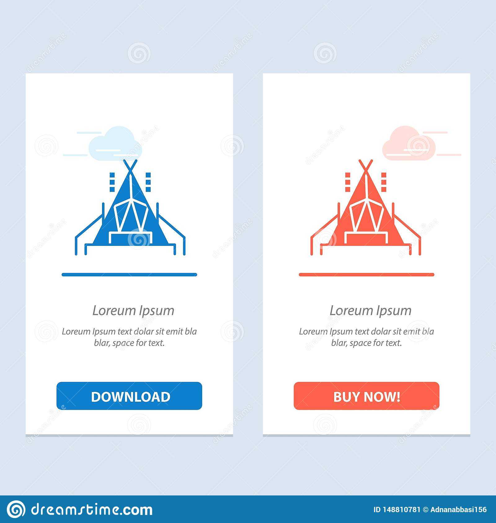 Camp, Tent, Camping Blue And Red Download And Buy Now Web Intended For Free Tent Card Template Downloads