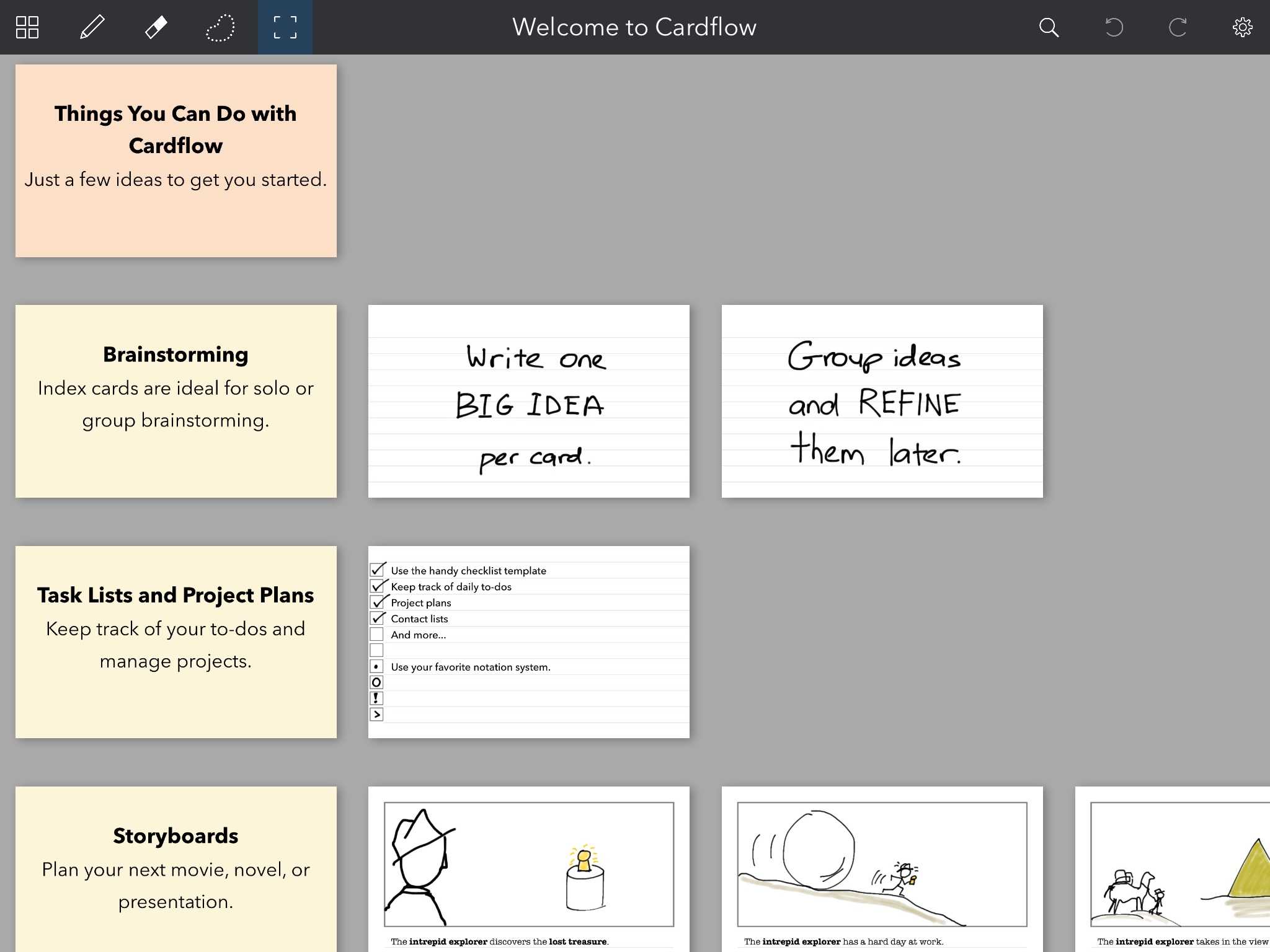 Cardflow: Index Cards On Your Ipad For Index Card Template For Pages
