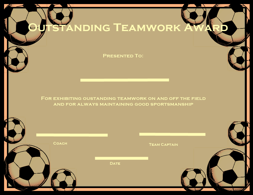 Certificate Clipart Football, Certificate Football Throughout Soccer Award Certificate Templates Free
