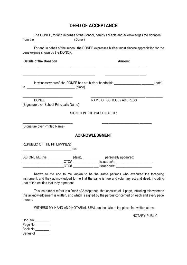 Certificate Of Acceptance Sample - Karati.ald2014 Intended For Certificate Of Acceptance Template