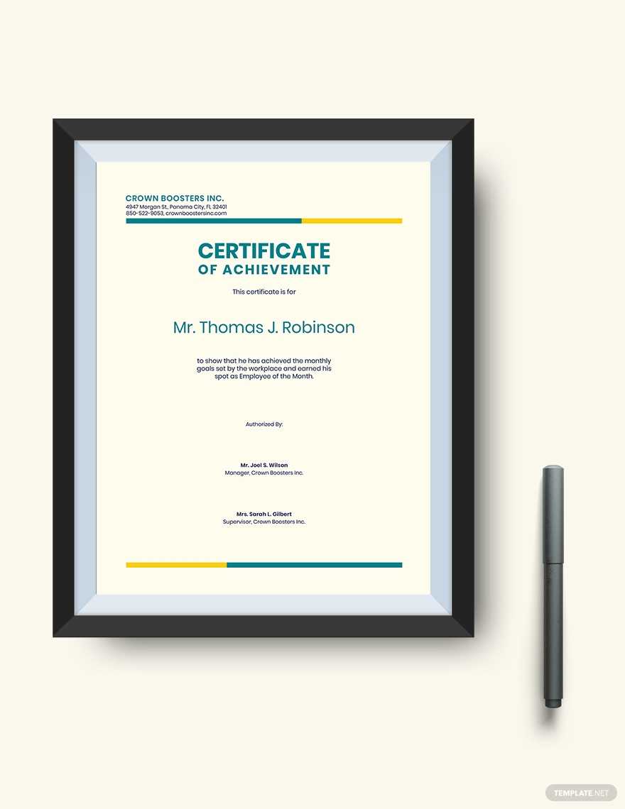 Certificate Of Achievement: Sample Wording & Content Within Certificate Of Achievement Army Template