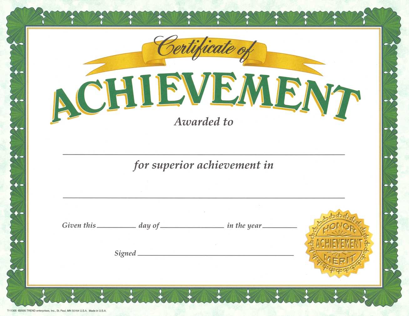 Certificate Of Achievement Template – Certificate Templates Intended For Certificate Of Accomplishment Template Free