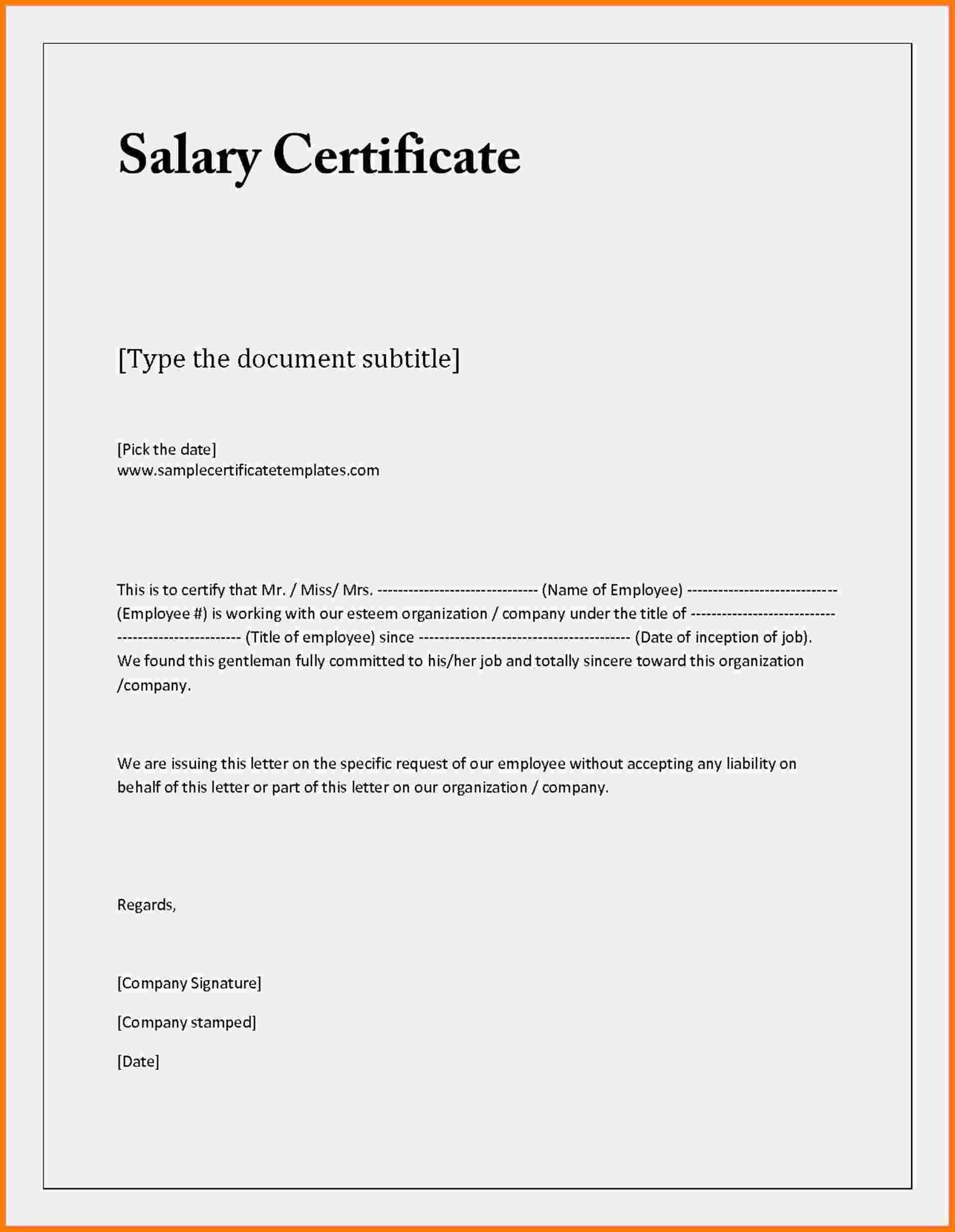 Certificate Of Employment And Compensation Format – Karati Inside Certificate Of Employment Template