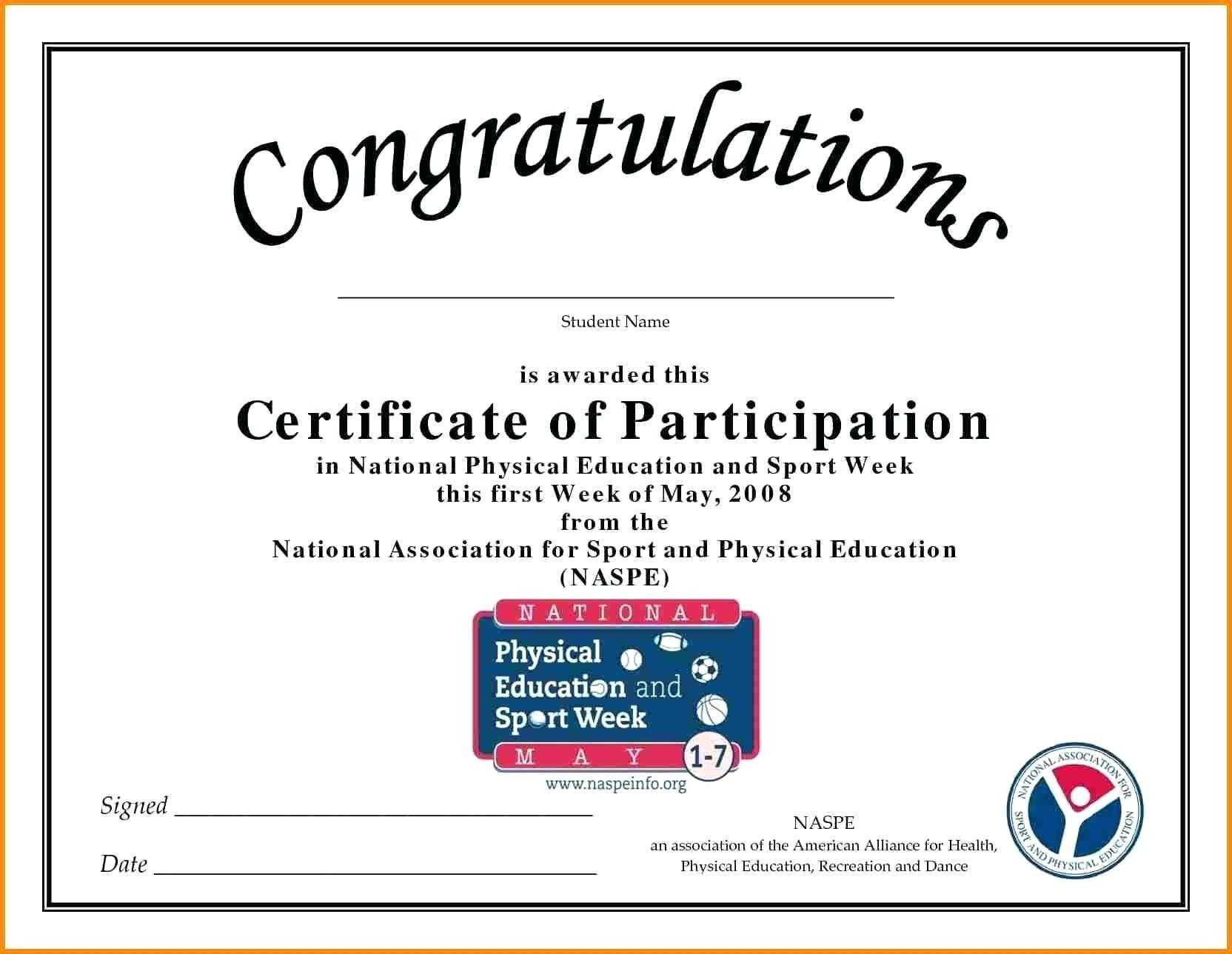 Certificate Of Participation Wording – Karan.ald2014 Inside Free Templates For Certificates Of Participation