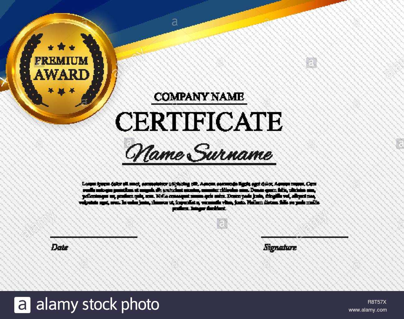 Certificate Template Background. Award Diploma Design Blank For Star Award Certificate Template
