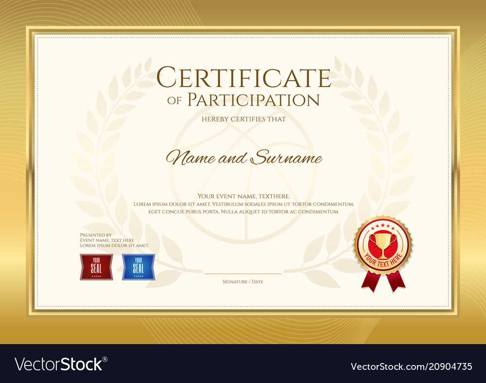Certificate Template In Basketball Sport Theme Vector Image Inside Basketball Camp Certificate Template