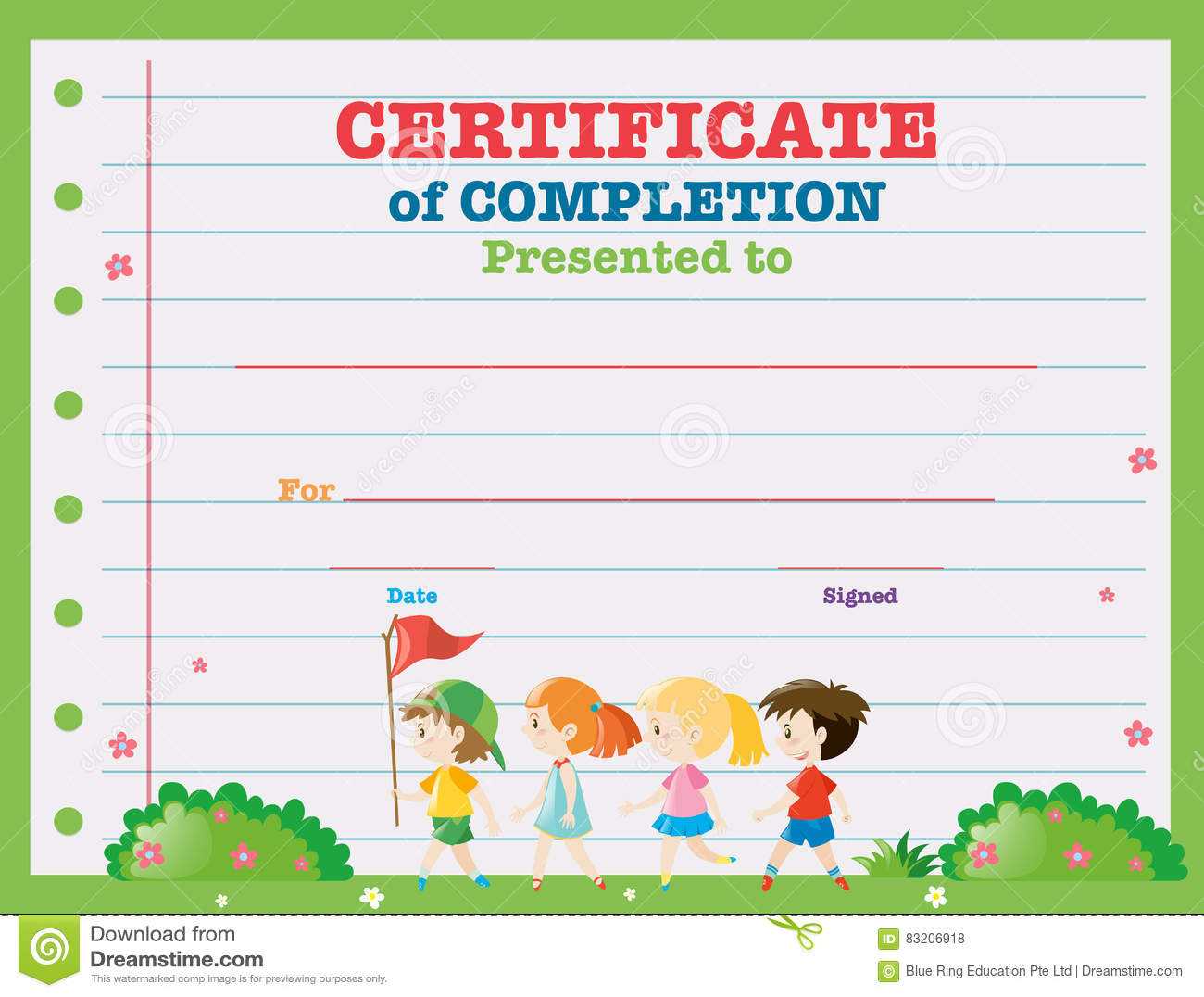 Certificate Template Kids – Karan.ald2014 Throughout Walking Certificate Templates