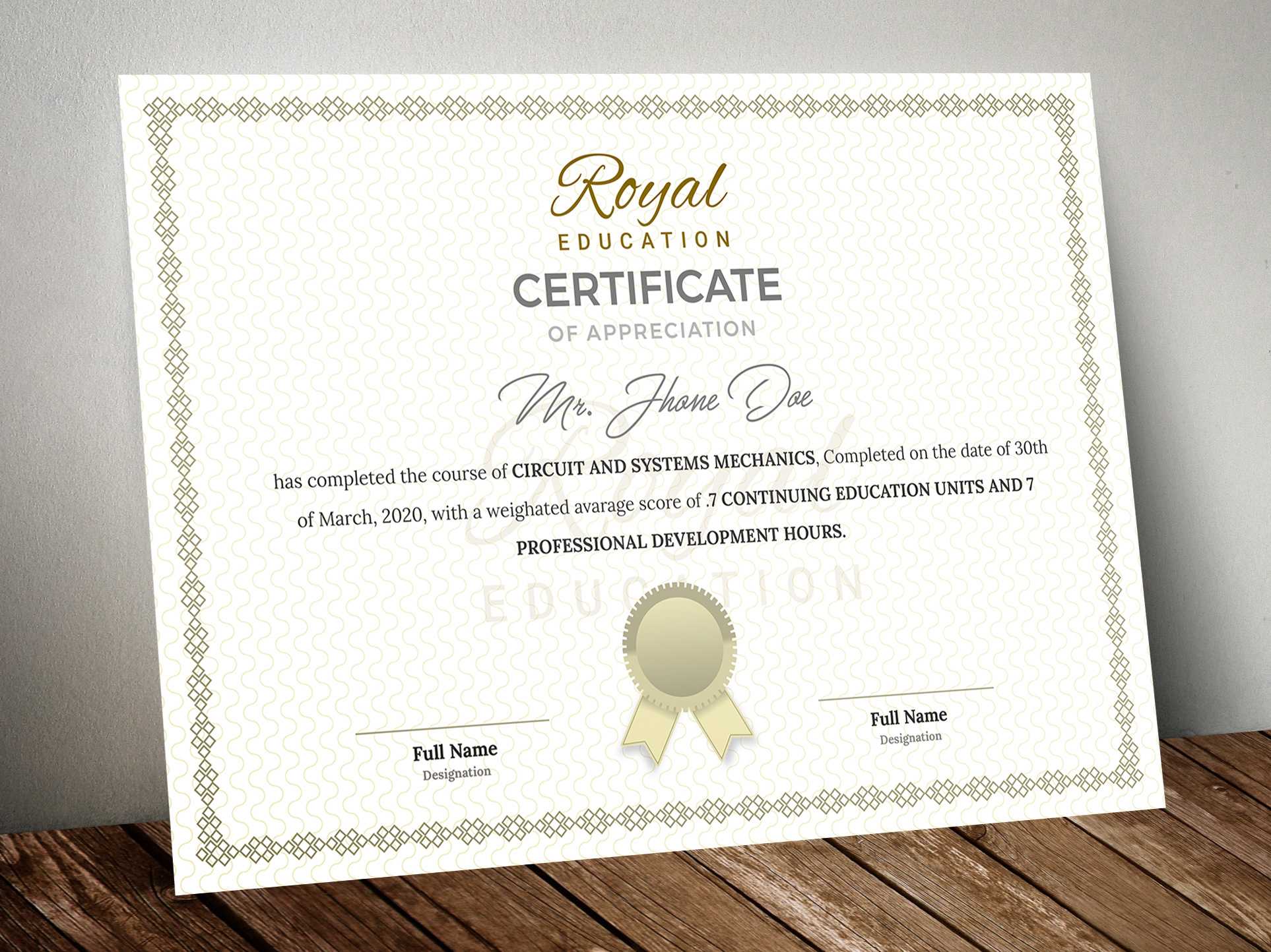 Certificate Template – Traditionalsmashing Studio On With Regard To Mock Certificate Template