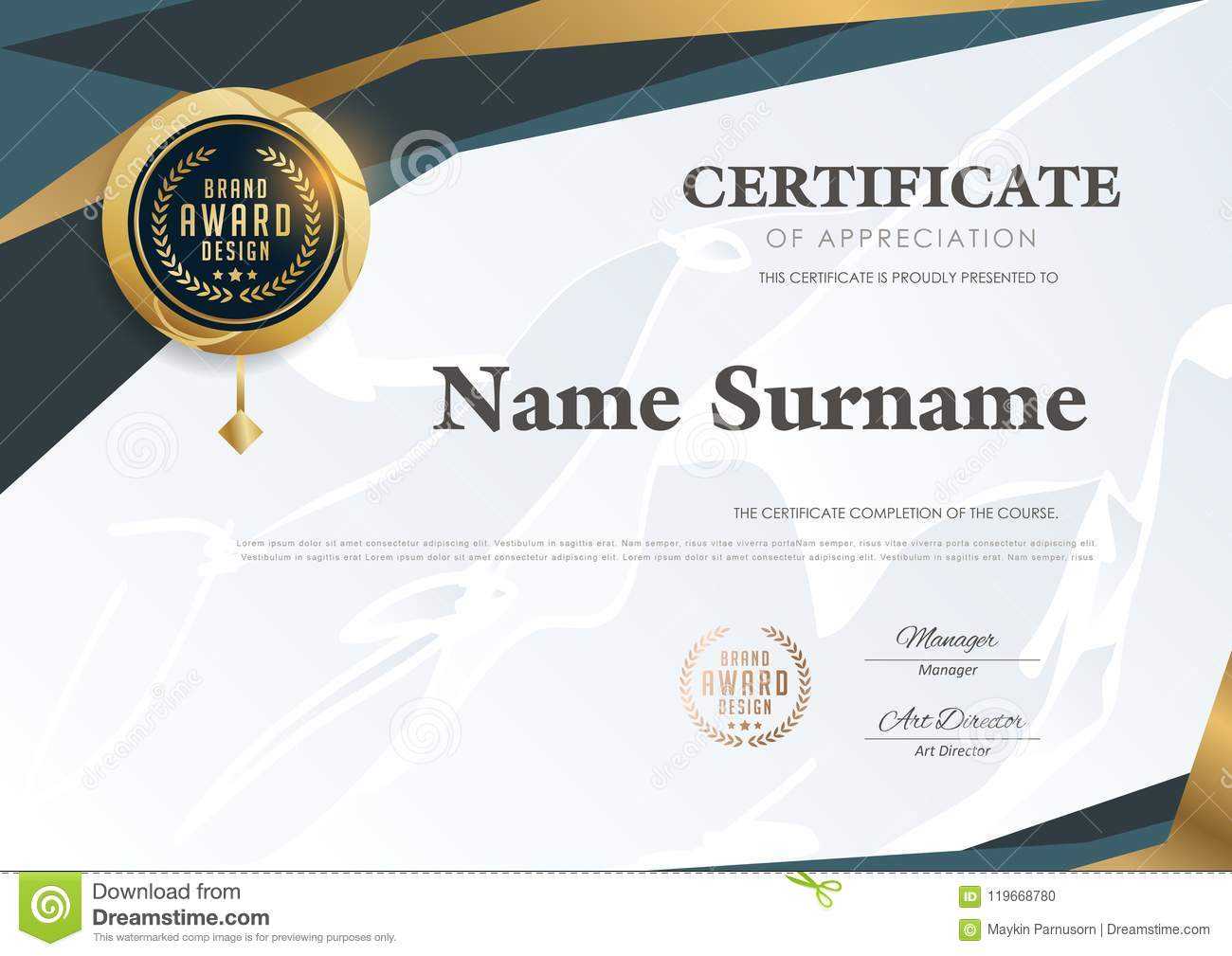 Certificate Template With Luxury Pattern,diploma,vector Within Qualification Certificate Template
