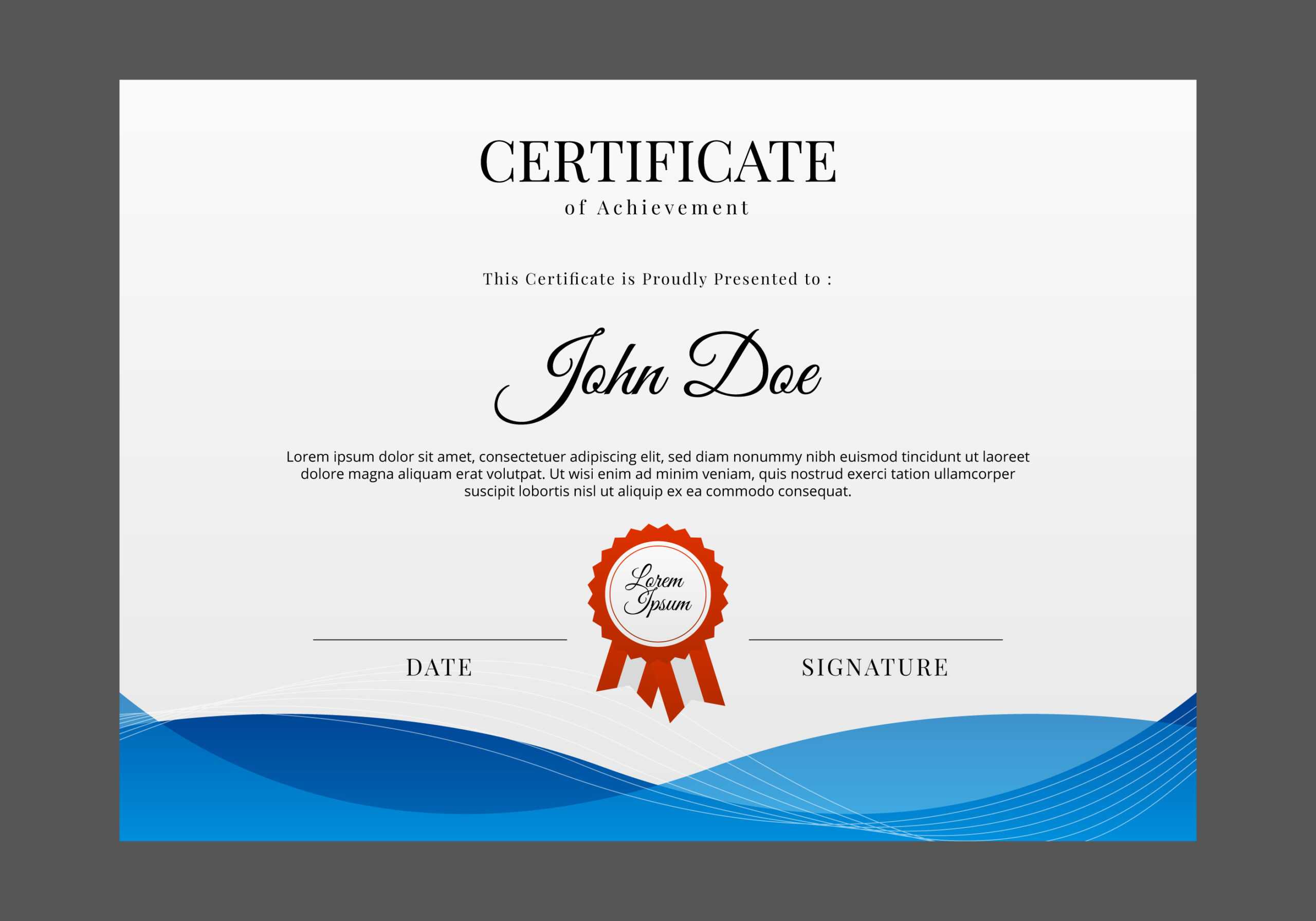 Certificate Templates, Free Certificate Designs For Design A Certificate Template