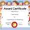 Certificates For Kids for Children&amp;#039;s Certificate Template
