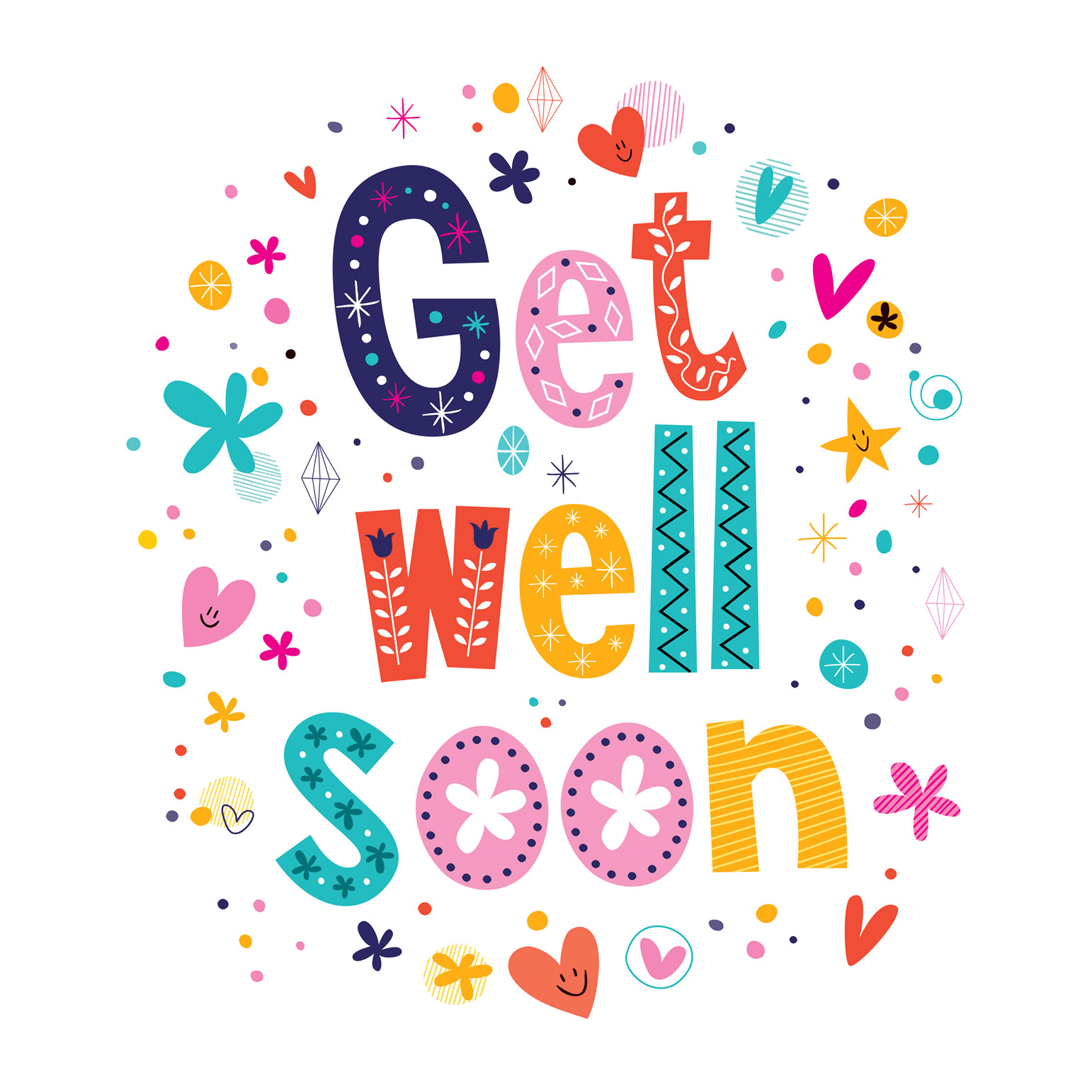 Cheerful Hearts - Get Well Soon Card (Free) | Greetings Island Regarding Get Well Soon Card Template