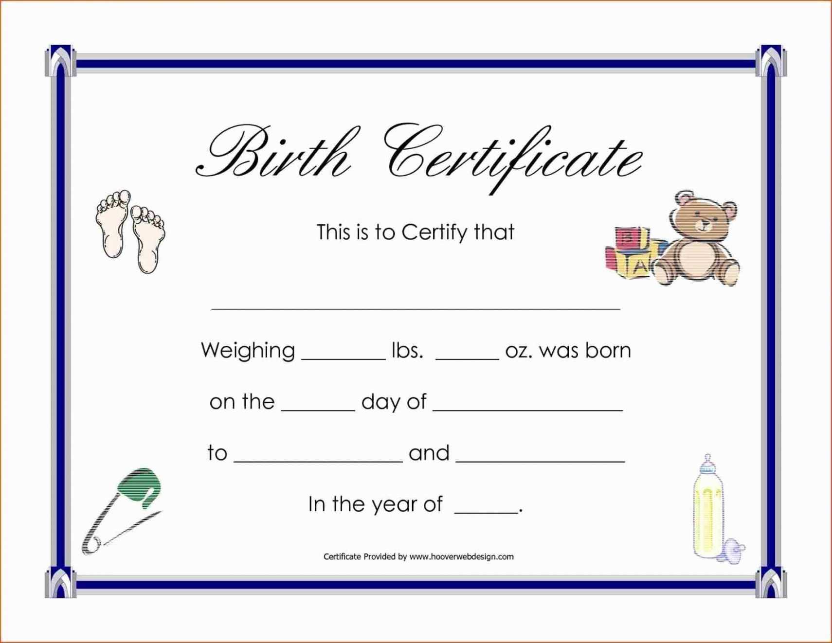 Child Adoption Certificate Template – Karan.ald2014 Within Blank Adoption Certificate Template