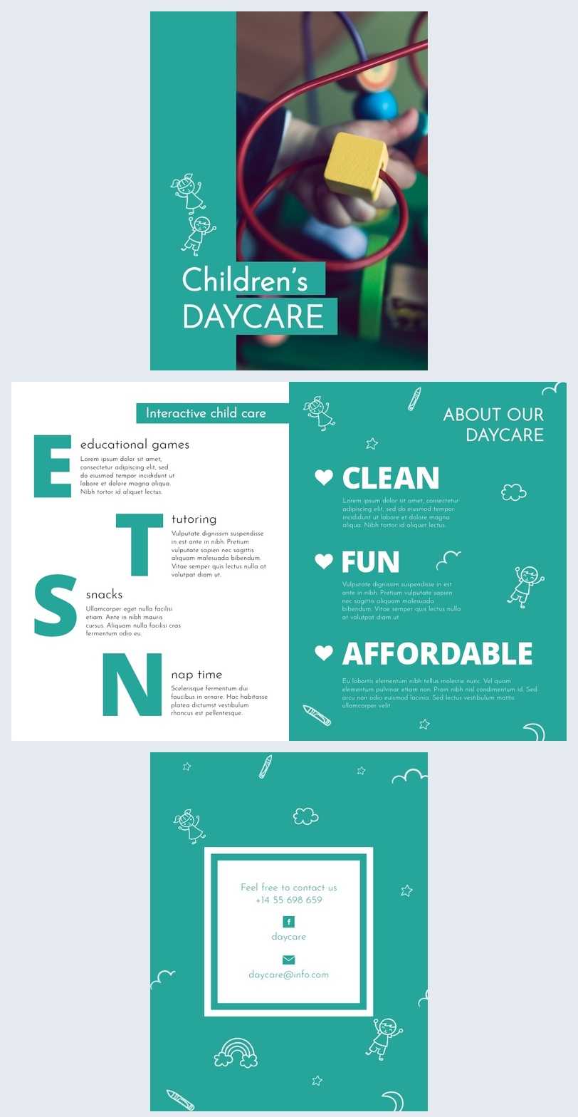 Children Daycare Brochure Template – Flipsnack Pertaining To Daycare Brochure Template