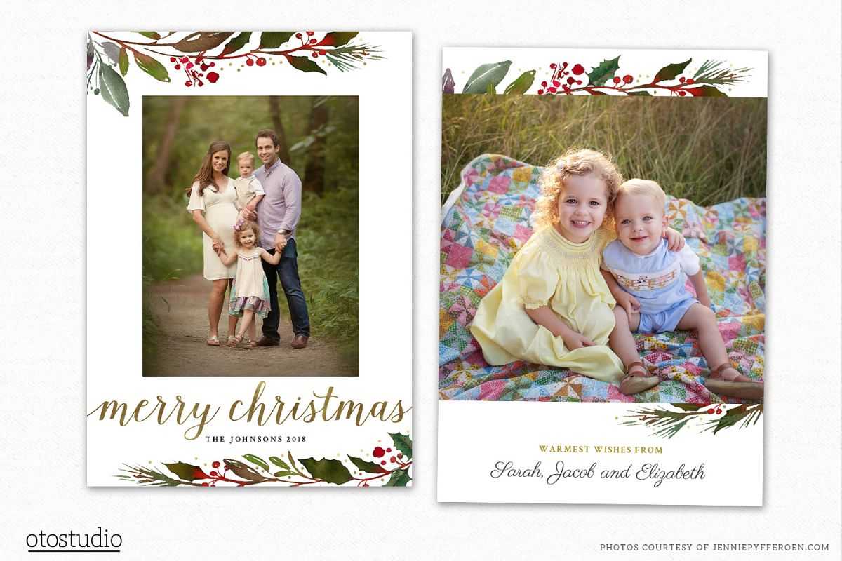 Christmas Card Template For Photographers Cc190 Throughout Holiday Card Templates For Photographers