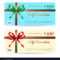 Christmas Gift Card Or Gift Voucher Template with Christmas Gift Certificate Template Free Download
