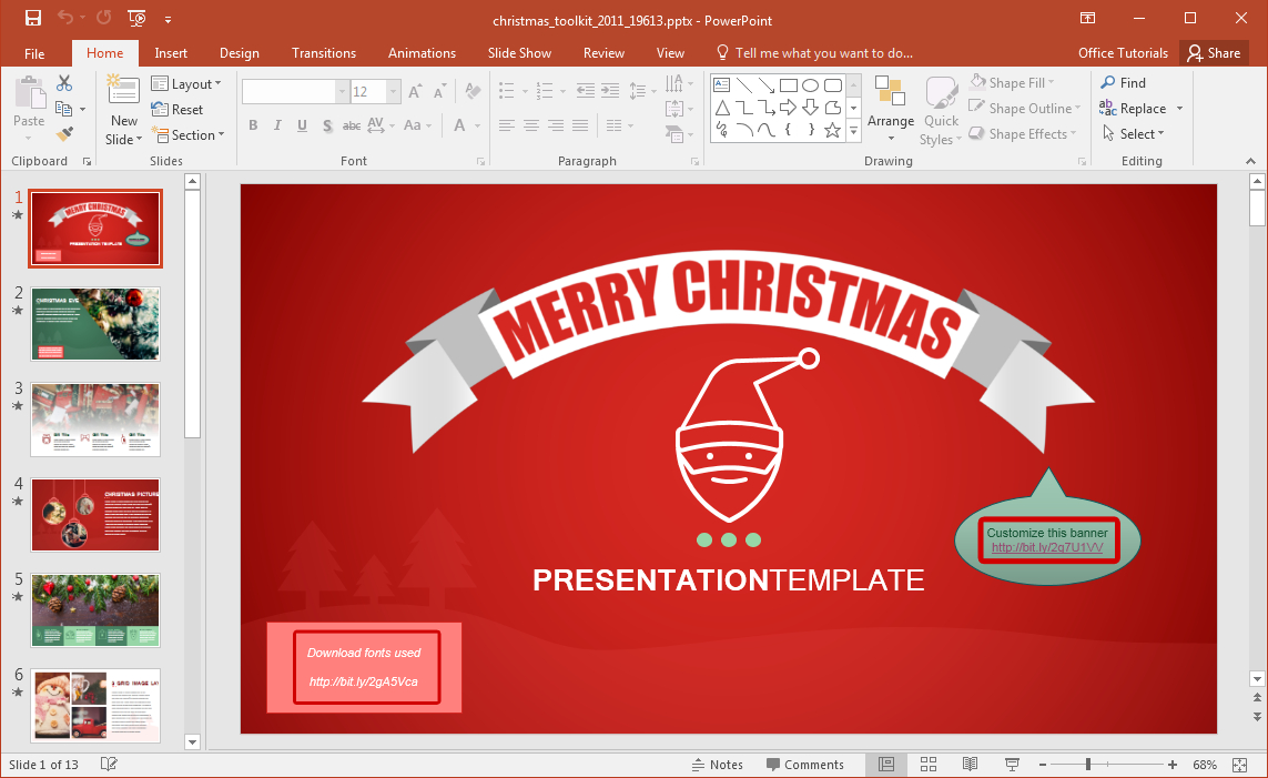Christmas Presentation Template For Powerpoint Inside Powerpoint Default Template