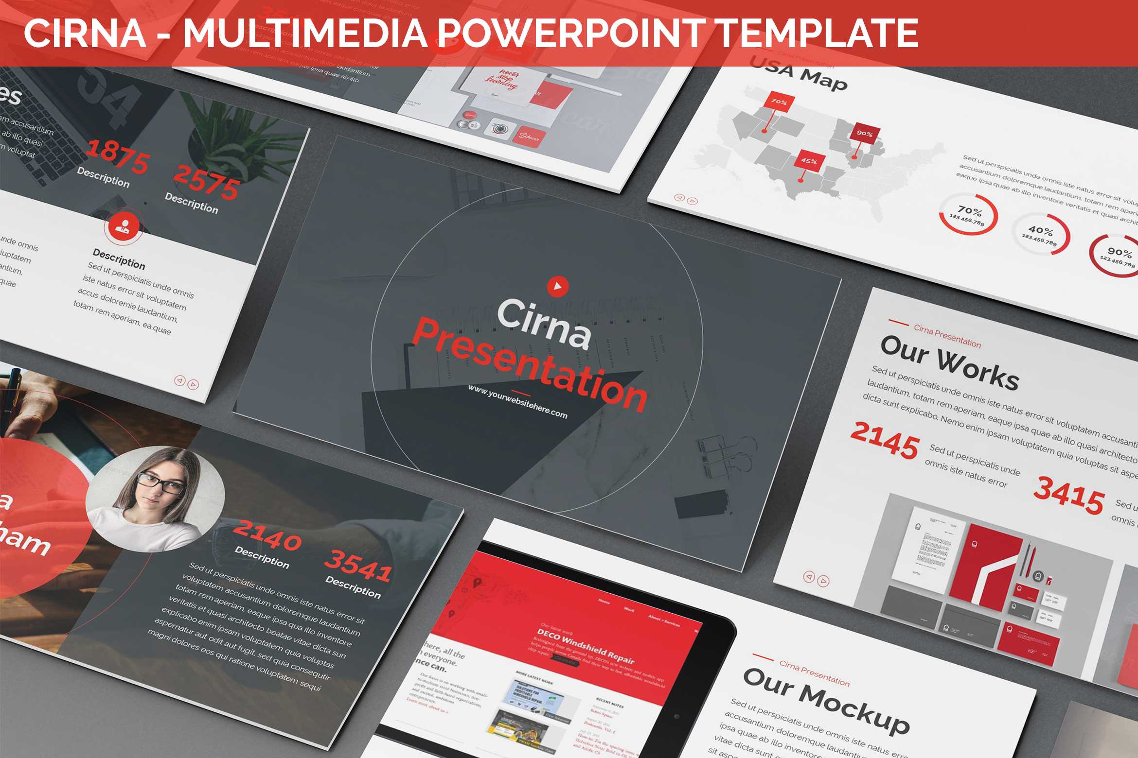 Cirna – Multimedia Powerpoint Template For Multimedia Powerpoint Templates