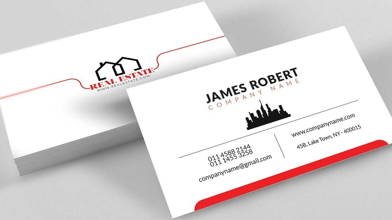 Clean Illustrator Business Card Design With Free Template Download For Visiting Card Illustrator Templates Download