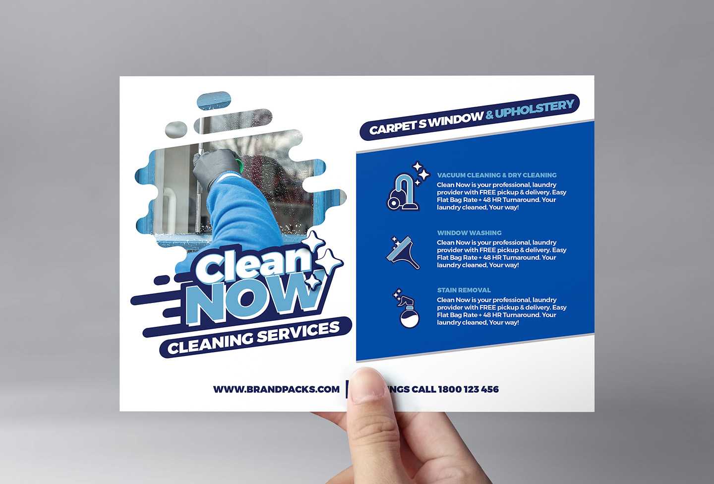 Cleaning Service Flyer Template In Psd, Ai &amp; Vector - Brandpacks regarding Cleaning Brochure Templates Free