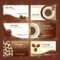 Coffee Business Card Template Vector Set Design for Coffee Business Card Template Free