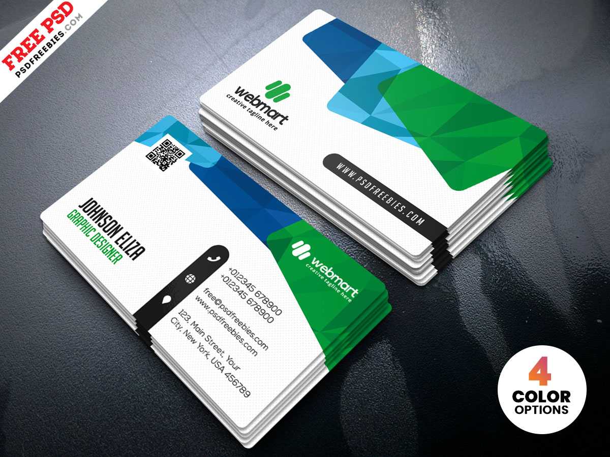 Colorful Business Card Design Templates Psd – Uxfree Regarding Visiting Card Psd Template Free Download