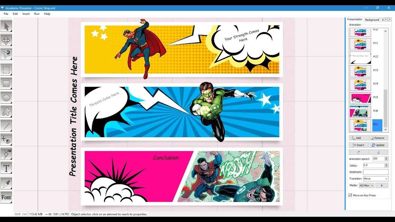 Comic Strip Template Within Powerpoint Comic Template