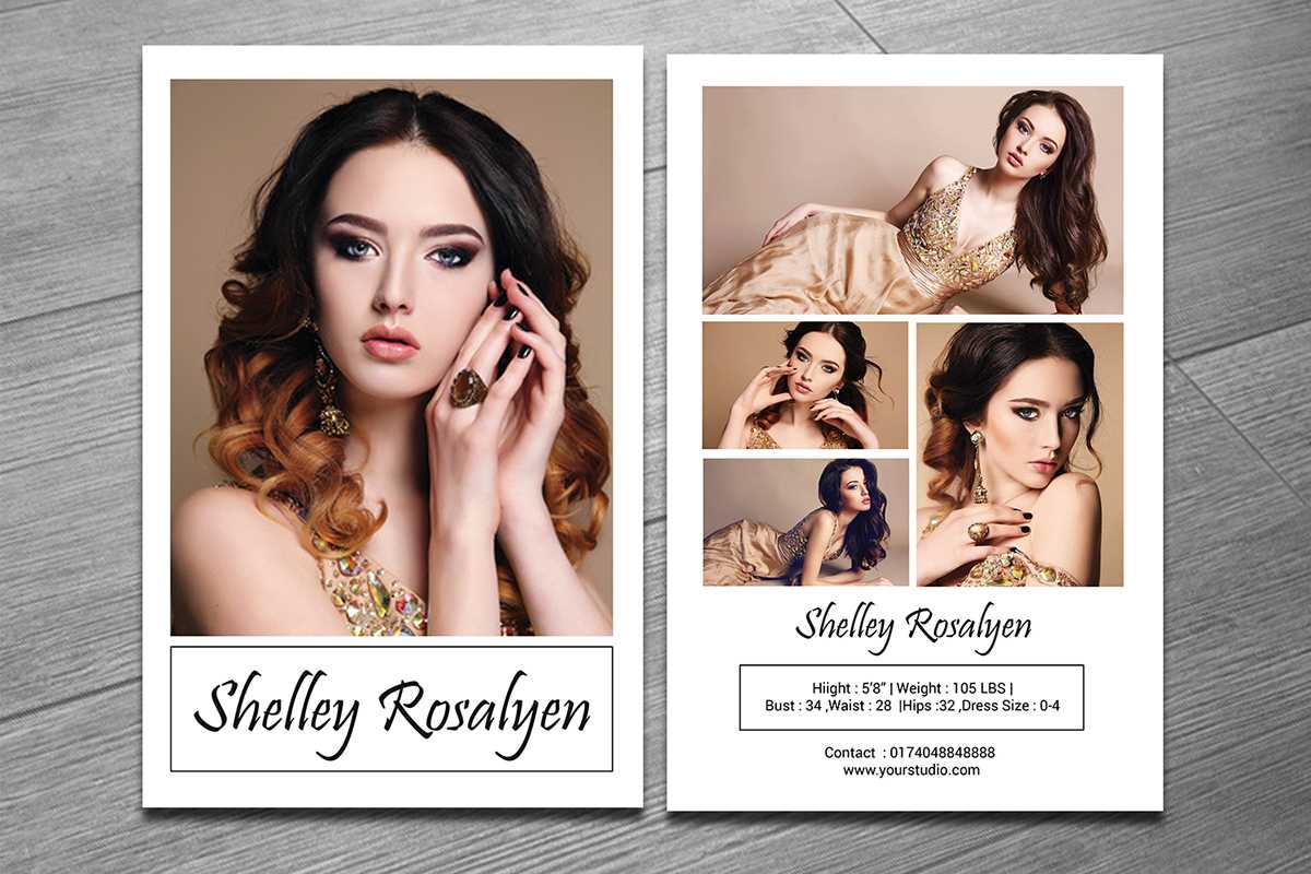 Comp Card Size – Karati.ald2014 Inside Free Model Comp Card Template Psd