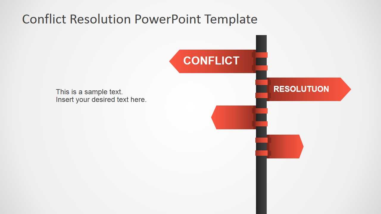 Conflict Resolution Powerpoint Template in Powerpoint Template Resolution