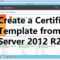 Create A Certificate Template From A Server 2012 R2 Certificate Authority in No Certificate Templates Could Be Found