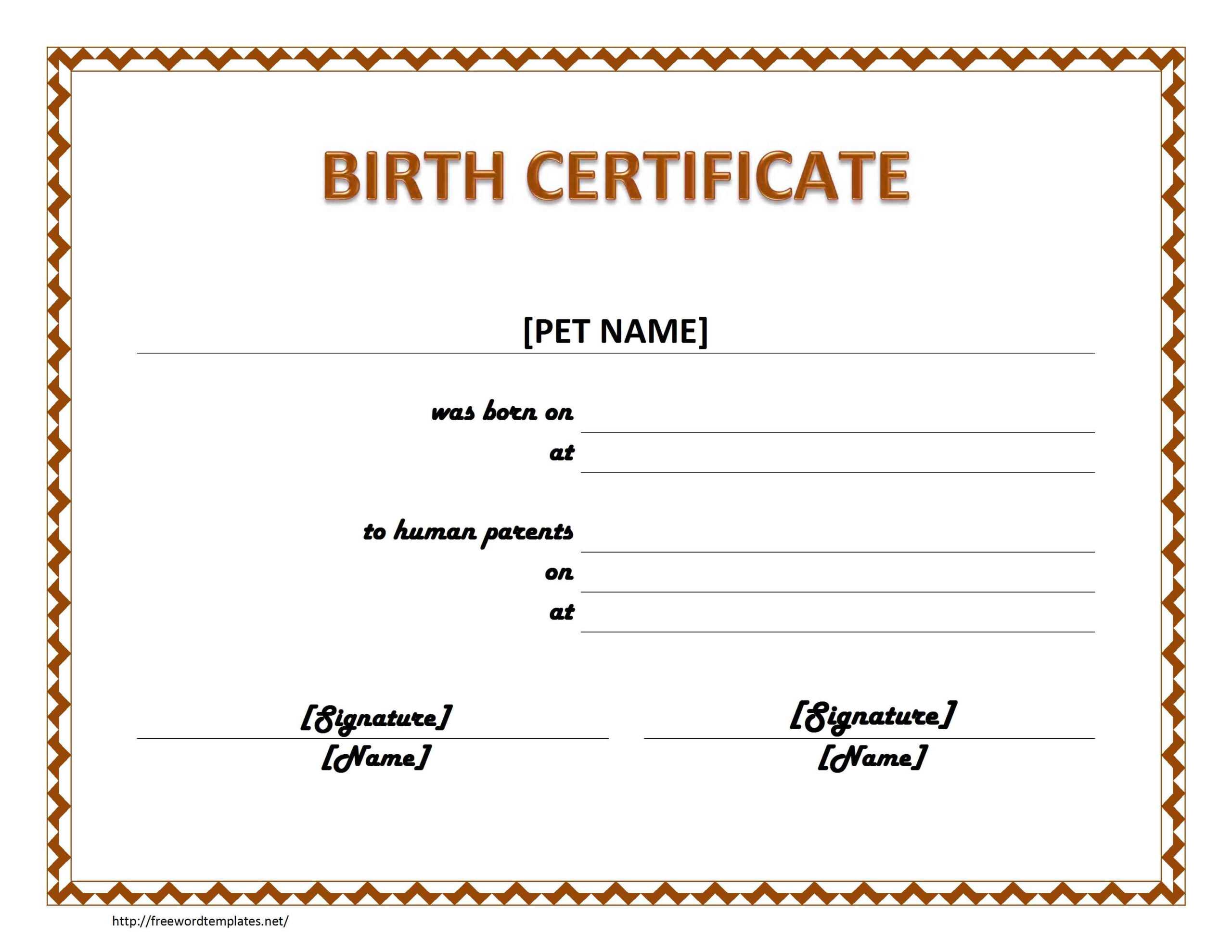 Create A Fake Birth Certificate For Free – Barati.ald2014 Intended For Birth Certificate Fake Template
